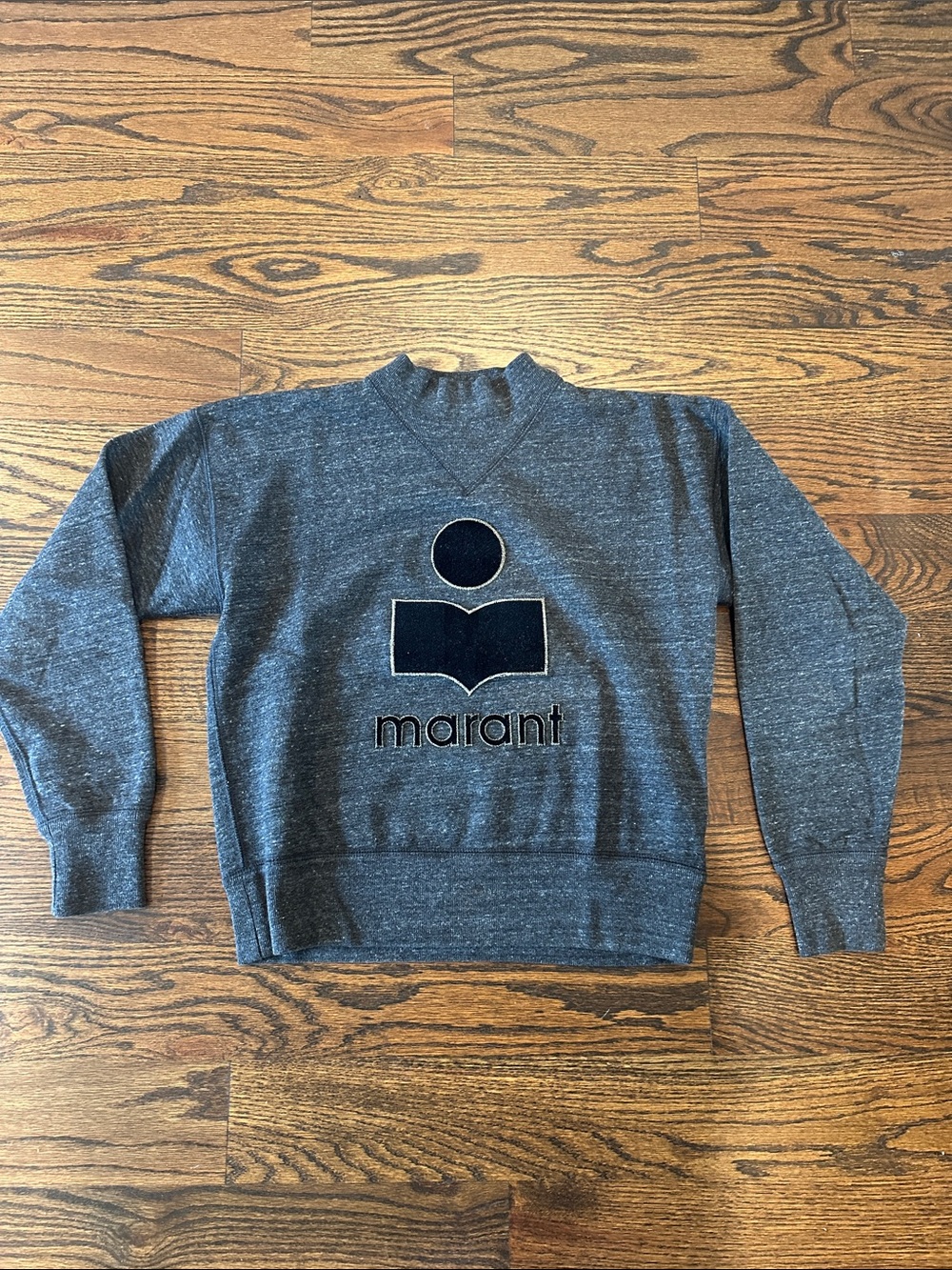 NWOT Isabel  Marant Moby Charcoal Gray LogoSweatshirt